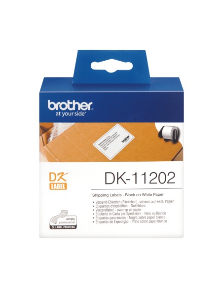 DK-11202 cinta para impresora de etiquetas Negro sobre blanco