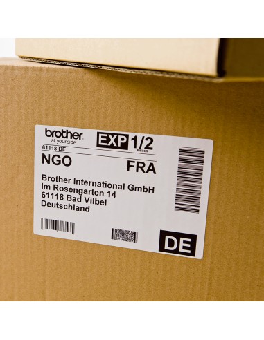 DK-11202 cinta para impresora de etiquetas Negro sobre blanco