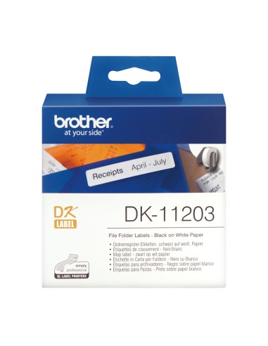 DK-11203 cinta para impresora de etiquetas Negro sobre blanco