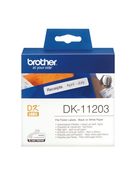 DK-11203 cinta para impresora de etiquetas Negro sobre blanco