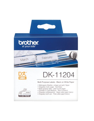 DK-11204 cinta para impresora de etiquetas Negro sobre blanco