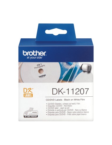 DK-11207 cinta para impresora de etiquetas Negro sobre blanco