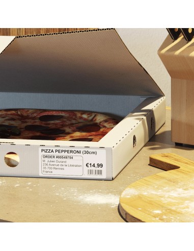 DK-11208 cinta para impresora de etiquetas Negro sobre blanco