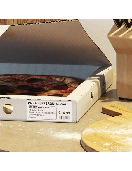 DK-11208 cinta para impresora de etiquetas Negro sobre blanco