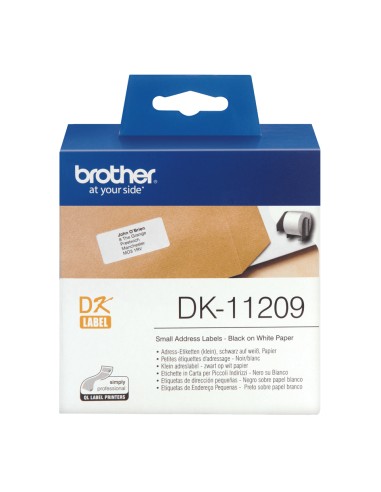 DK-11209 cinta para impresora de etiquetas Negro sobre blanco