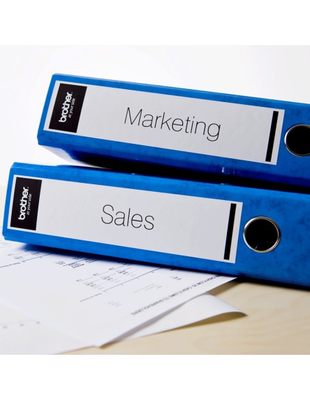 DK-22205 cinta para impresora de etiquetas Negro sobre blanco