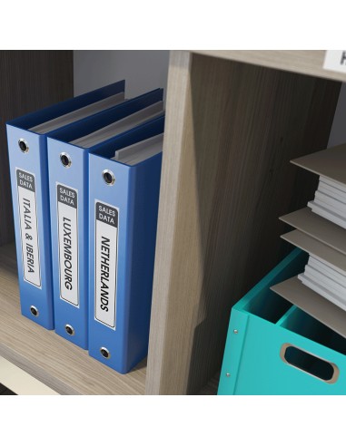 DK-22210 cinta para impresora de etiquetas Negro sobre blanco