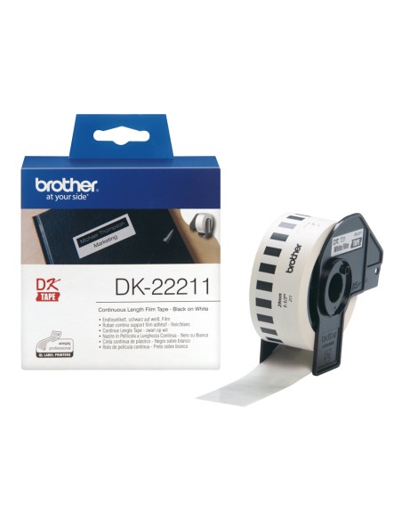 DK-22211 cinta para impresora de etiquetas Negro sobre blanco