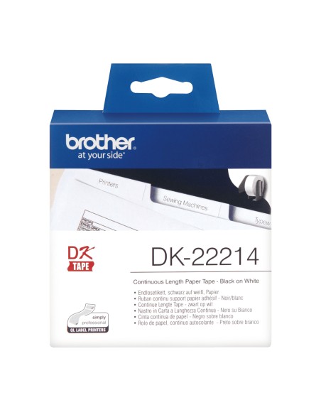 DK-22214 cinta para impresora de etiquetas Negro sobre blanco