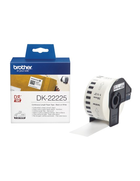 DK-22225 cinta para impresora de etiquetas Negro sobre blanco