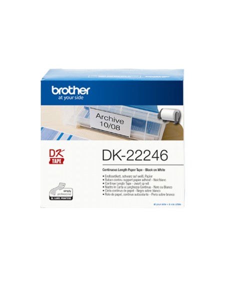 DK-22246 cinta para impresora de etiquetas Negro sobre blanco