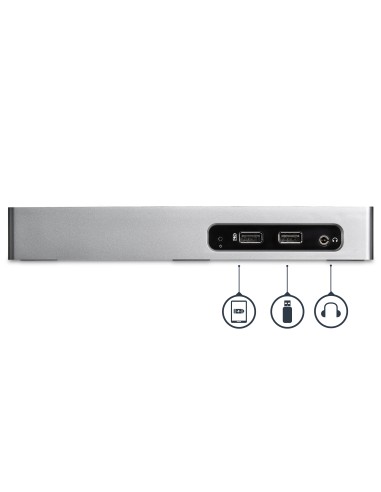 Replicador de Puertos USB 3.0 - Docking Station de Portátil para Dos Pantallas con Vídeo HDMI & DVI/VGA - Ladrón Hub de 6 Puert