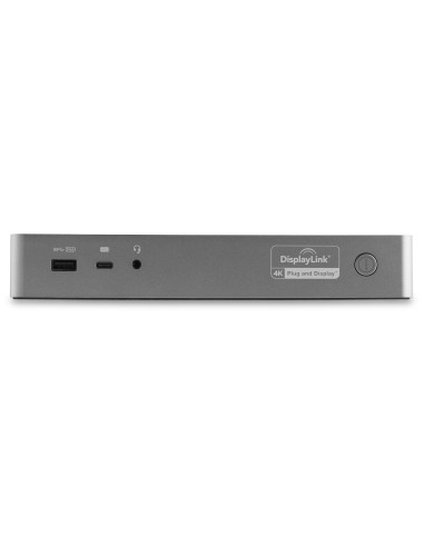 Docking Station Universal para Portátil - Replicador de Puertos Híbrido USB-C/-A - 2x HDMI y DP 4K - PD 100W - Mac / Windows / 