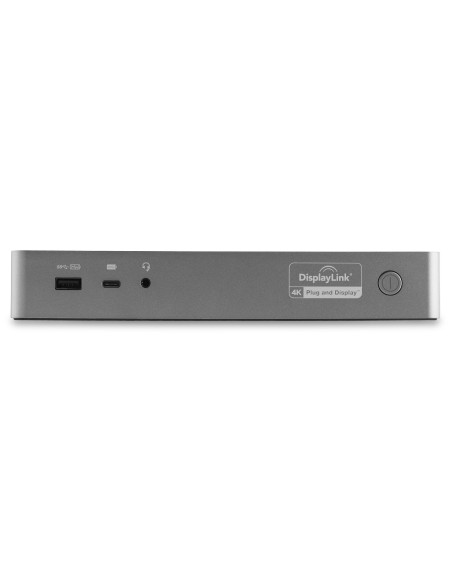 Docking Station Universal para Portátil - Replicador de Puertos Híbrido USB-C/-A - 2x HDMI y DP 4K - PD 100W - Mac / Windows / 