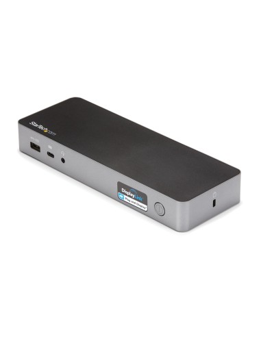 Docking Station Universal para Portátil - Replicador de Puertos Híbrido USB-C/-A - 2x HDMI y DP 4K - PD 60W - Mac / Windows / C
