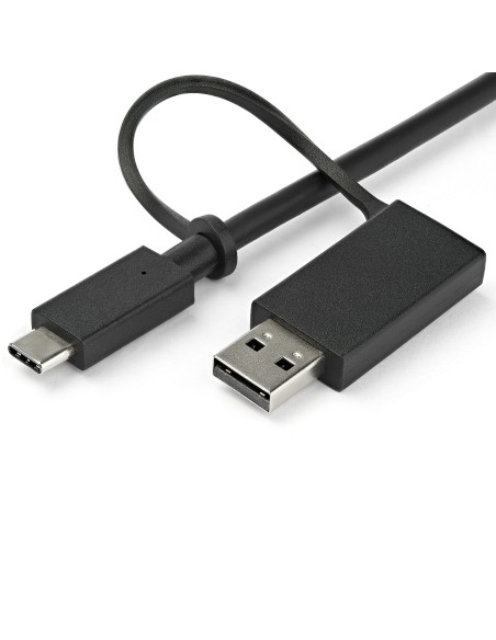 Docking Station Universal para Portátil - Replicador de Puertos Híbrido USB-C/-A - 2x HDMI y DP 4K - PD 60W - Mac / Windows / C
