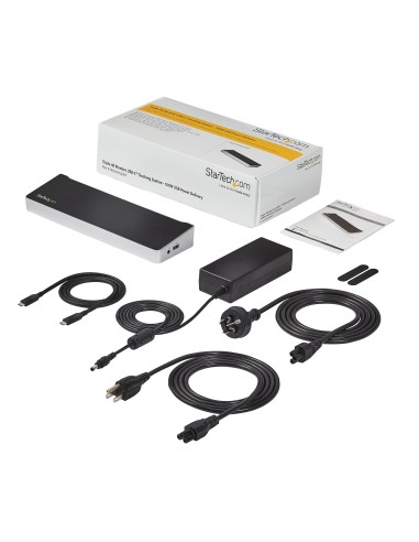 Dock USB-C para 3 Monitores 4K - Hub Ladrón de 5 Puertos USB 3.2 5Gbps - HDMI y DisplayPort - Mac y Windows - Docking Station -