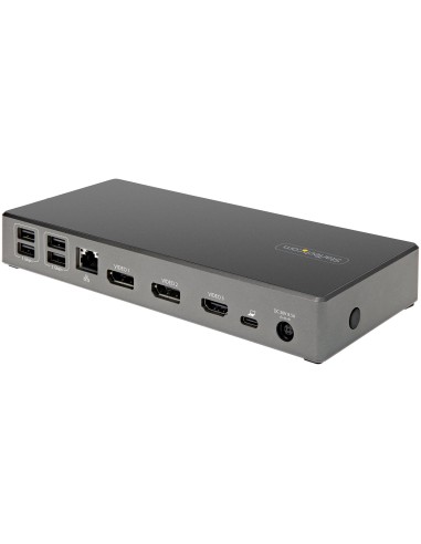 Dock USB-C - Docking Station USB Tipo C para 3 Monitores de 4K - con 100W de Entrega de Alimentación PD - Modo Alt DP 1.4 y DSC