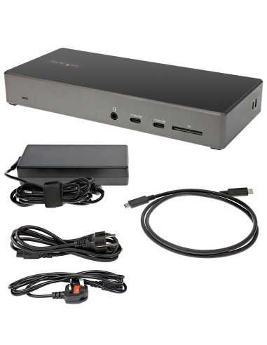 Dock USB-C - Docking Station USB Tipo C para 3 Monitores de 4K - con 100W de Entrega de Alimentación PD - Modo Alt DP 1.4 y DSC