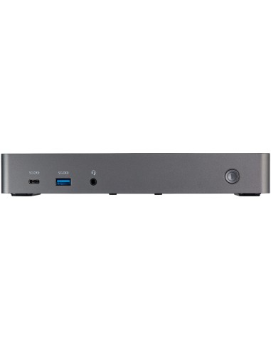 Docking Station USB-C y USB-A 10Gb - Replicador de Puertos Híbrido Universal para 3 Monitores DisplayPort y HDMI 4K de 60Hz - P