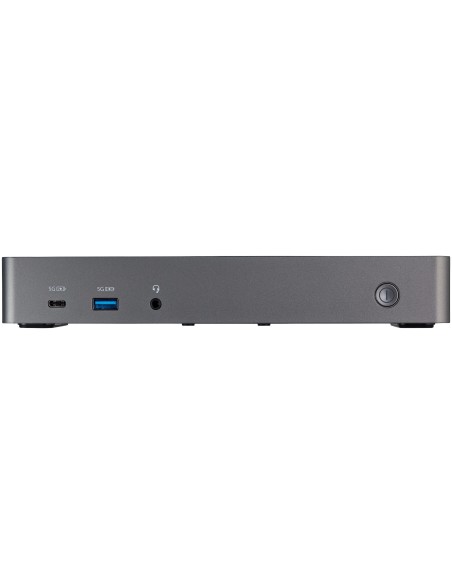 Docking Station USB-C y USB-A 10Gb - Replicador de Puertos Híbrido Universal para 3 Monitores DisplayPort y HDMI 4K de 60Hz - P