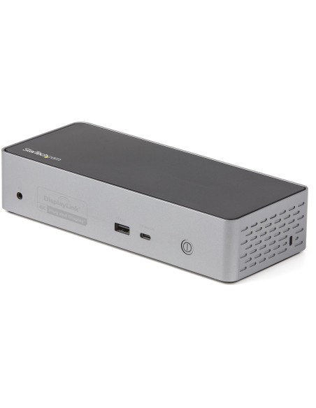 Mini Docking Station USB-C - Replicador de Puertos para 4 Monitores DisplayPort y HDMI 4K 60Hz - con PD de 100W - Hub Ladrón US