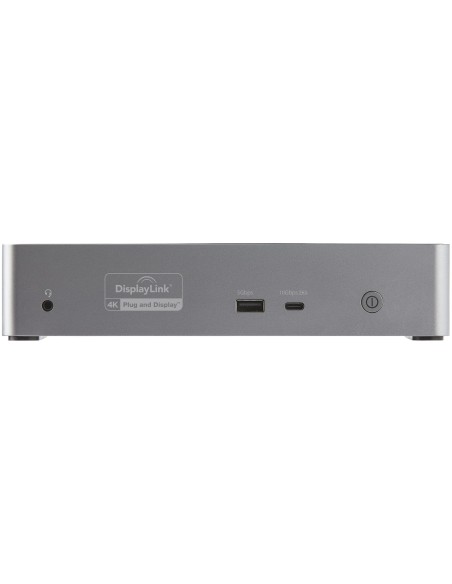 Mini Docking Station USB-C - Replicador de Puertos para 4 Monitores DisplayPort y HDMI 4K 60Hz - con PD de 100W - Hub Ladrón US