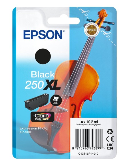 250XLViolin Claria Photo HD cartucho de tinta 1 pieza(s) Original Alto rendimiento (XL) Negro