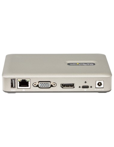Docking Station USB C - USB-C a DisplayPort 4K 30Hz o VGA - Carga con Entrega de Alimentación PD de 65W - Hub USB 3.1 Gen 1 de 