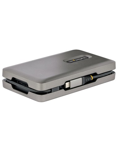 Adaptador Multipuertos USB-C - Vídeo USB Tipo C con Modo Alt de DP - HDMI 2.0 4K -VGA - Docking Station USB-C para 2 Monitores 