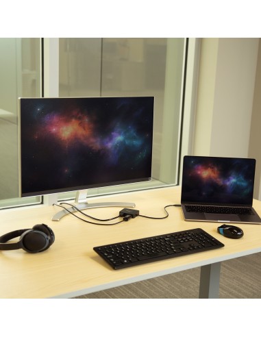 Adaptador Multipuertos USB C - Mini Dock Portátil USB-C 4K HDMI - Gigabit Ethernet - Hub USB 3.0 (1x USB-A 1x USB-C) - Adaptado