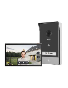 HP7 sistema de intercomunicación de video 17,8 cm (7") Negro, Plata