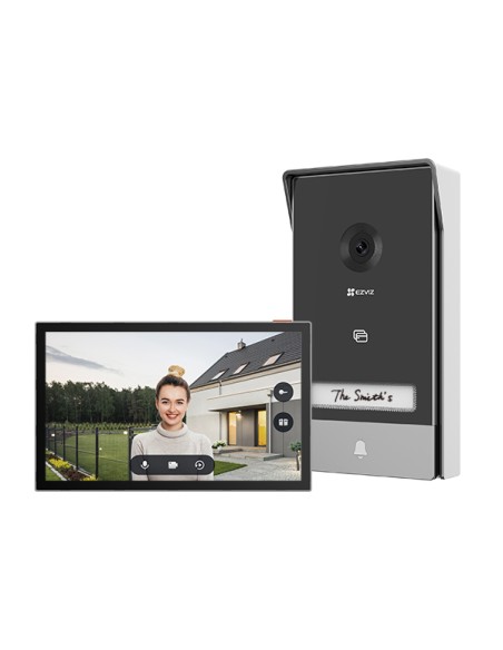 HP7 sistema de intercomunicación de video 17,8 cm (7") Negro, Plata