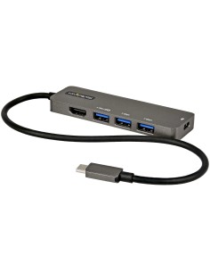 Adaptador Multipuertos USB-C - Docking Station USB Tipo C a HDMI 2.0b 4K de 60Hz (HDR10) - PD de 100W de Paso - Hub USB 3.0 de 