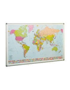 MAPA MUNDO FAIBO MAGNETICO 74X140