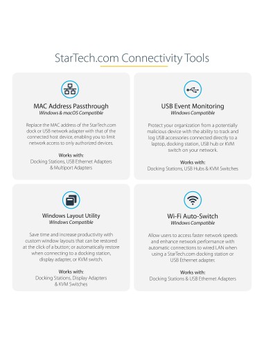 Adaptador Multipuertos USB-C - Mini Docking Station para Viajes con HDMI de 4K o VGA de 1080p - con Hub Ladrón USB 3.0 - PD de 