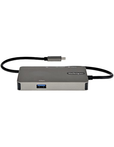Adaptador Multipuertos USB-C - Docking Station USB Tipo C a HDMI 4K30 o VGA 1080p - Replicador de Puertos USBC PD de 100W - Hub