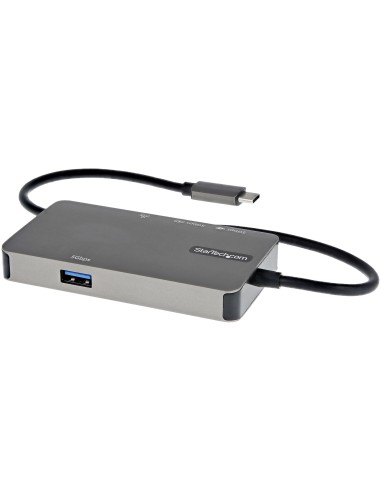 Adaptador Multipuertos USB-C - Docking Station USB Tipo C a HDMI 4K30 o VGA 1080p - Replicador de Puertos USBC PD de 100W - Hub