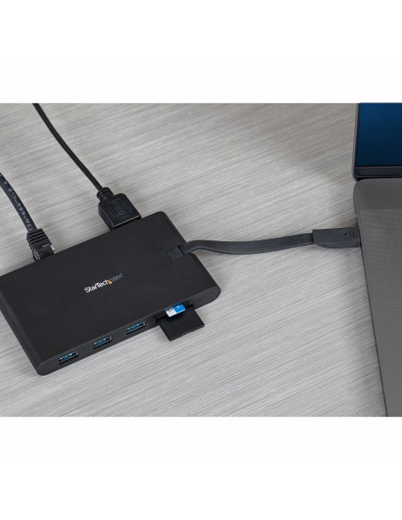 Docking Station USB-C con HDMI y VGA - para Mac y Windows -3x USB 3.0 - SD / micro SD - PD 3.0 - Adaptador USB C a USB 3.0