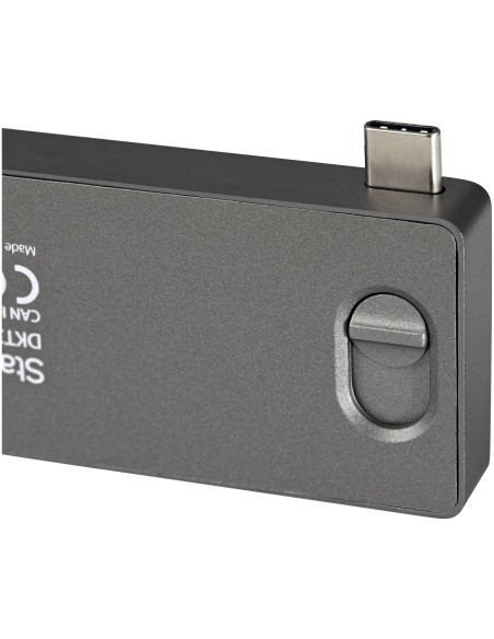 Adaptador Multipuertos USB C para MacBook Pro/Air - Docking Station USB Tipo C a HDMI 4K - con PD de 100W Pass-through - Lector