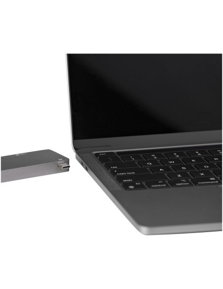 Adaptador Multipuertos USB C para MacBook Pro/Air - Docking Station USB Tipo C a HDMI 4K - con PD de 100W Pass-through - Lector