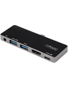Adaptador Multipuertos USB C a HDMI 2.0 de 4K 60Hz - Entrega de Alimentación PD de 100W Pass Through - Hub USB 3.0 de 3 Puertos