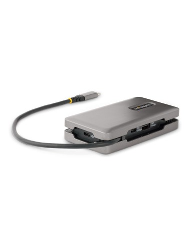 Adaptador Multipuertos USB-C - HDMI/DP 4K a 60Hz - Hub Ladrón USB de 3 Puertos - Power Delivery de Paso de 100W - GbE - Docking