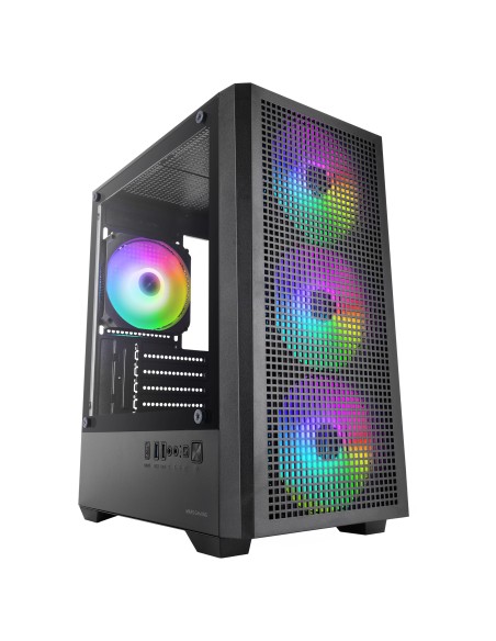 MCQUANTUM carcasa de ordenador Midi Tower Negro