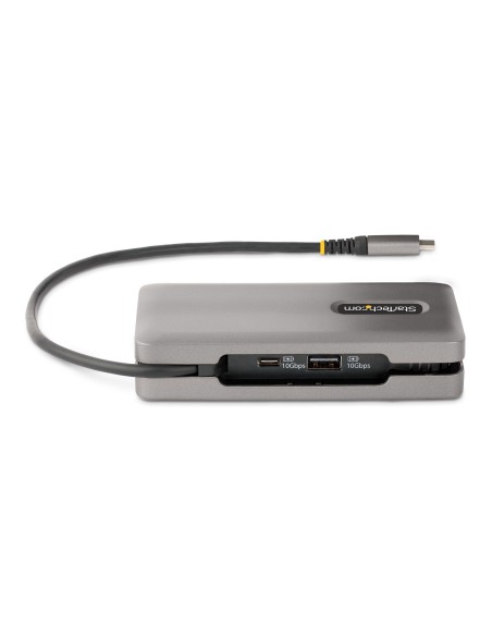 Adaptador Multipuertos USB-C - HDMI/DP 4K a 60Hz - Hub Ladrón USB de 3 Puertos - Power Delivery de Paso de 100W - GbE - Docking