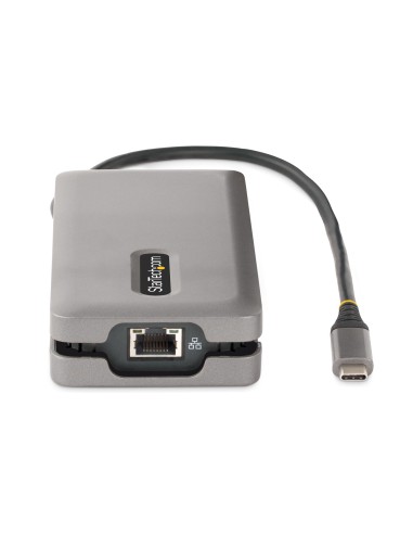 Adaptador Multipuertos USB-C - HDMI/DP 4K a 60Hz - Hub Ladrón USB de 3 Puertos - Power Delivery de Paso de 100W - GbE - Docking