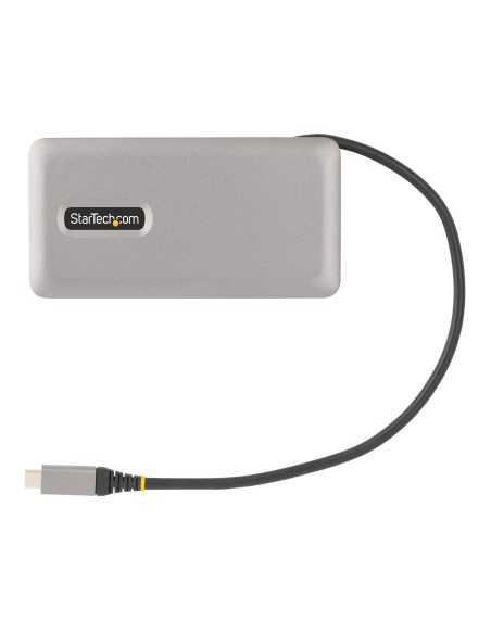 Adaptador Multipuertos USB-C - HDMI/DP 4K a 60Hz - Hub Ladrón USB de 3 Puertos - Power Delivery de Paso de 100W - GbE - Docking