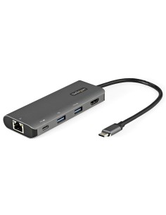 Adaptador Multipuertos USB C - Mini Docking Station USB Tipo C con HDMI de 4K 30Hz - con PD de 100W - con Hub Ladrón Concentrad
