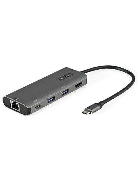 Adaptador Multipuertos USB C - Mini Docking Station USB Tipo C con HDMI de 4K 30Hz - con PD de 100W - con Hub Ladrón Concentrad