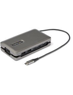 Adaptador Multipuertos USB-C - USB Tipo C a HDMI 2.0 4K a 60Hz - Hub Ladrón USB de 2 Puertos de 10Gbps - con PD de Paso de 100W